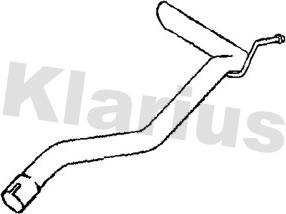Klarius 143054 - Труба вихлопного газу autozip.com.ua