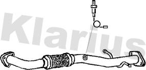 Klarius 143032 - Труба вихлопного газу autozip.com.ua