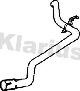 Klarius 150316 - Труба вихлопного газу autozip.com.ua