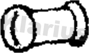 Klarius 110458 - Труба вихлопного газу autozip.com.ua