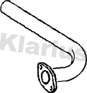 Klarius 110559 - Труба вихлопного газу autozip.com.ua