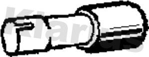 Klarius 110550 - Труба вихлопного газу autozip.com.ua