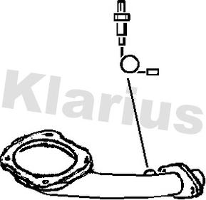 Klarius SZ131H - Труба вихлопного газу autozip.com.ua