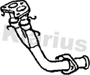 Klarius 110053 - Труба вихлопного газу autozip.com.ua