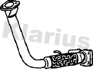 Klarius 110158 - Труба вихлопного газу autozip.com.ua