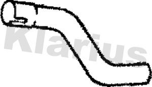 Klarius 110187 - Труба вихлопного газу autozip.com.ua