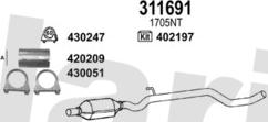 Klarius 181447E - Система випуску ОГ autozip.com.ua