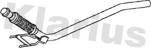 Klarius 130480 - Труба вихлопного газу autozip.com.ua