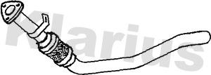 Klarius 130395 - Труба вихлопного газу autozip.com.ua