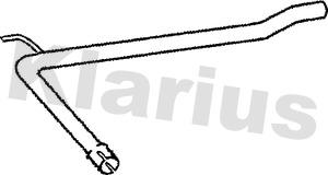 Klarius 130340 - Труба вихлопного газу autozip.com.ua