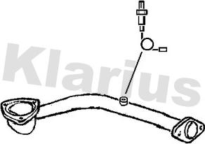 Klarius 130386 - Труба вихлопного газу autozip.com.ua