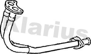 Klarius 120040 - Труба вихлопного газу autozip.com.ua
