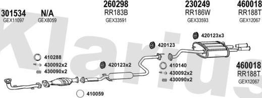 Klarius 120039E - Система випуску ОГ autozip.com.ua