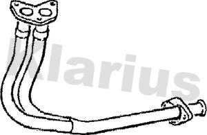 Klarius 120043 - Труба вихлопного газу autozip.com.ua