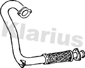 Klarius 120307 - Труба вихлопного газу autozip.com.ua
