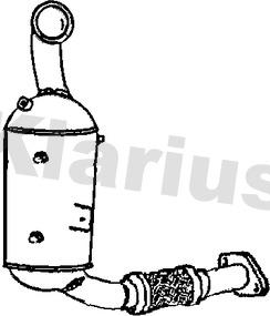 Klarius 390987 - Сажі / частковий фільтр, система вихлопу ОГ autozip.com.ua