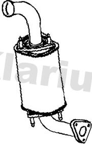 Klarius 390452 - Сажі / частковий фільтр, система вихлопу ОГ autozip.com.ua