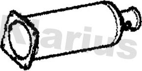 Klarius 390169 - Сажі / частковий фільтр, система вихлопу ОГ autozip.com.ua