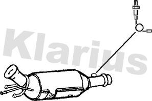 Klarius 390106 - Сажі / частковий фільтр, система вихлопу ОГ autozip.com.ua