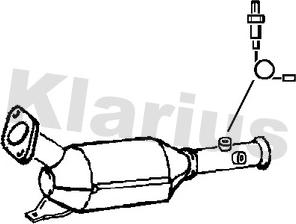Klarius 390334 - Сажі / частковий фільтр, система вихлопу ОГ autozip.com.ua