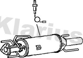 Klarius 390248 - Сажі / частковий фільтр, система вихлопу ОГ autozip.com.ua