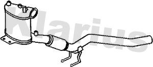 Klarius 390207 - Сажі / частковий фільтр, система вихлопу ОГ autozip.com.ua