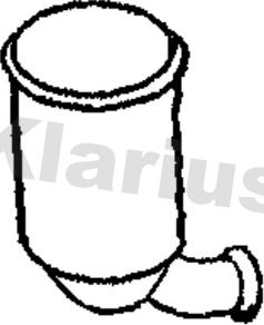 Klarius 390282 - Сажі / частковий фільтр, система вихлопу ОГ autozip.com.ua