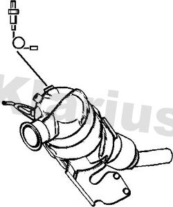 Klarius 390273 - Сажі / частковий фільтр, система вихлопу ОГ autozip.com.ua