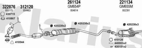 Klarius 391865E - Система випуску ОГ autozip.com.ua