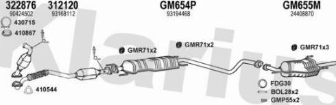 Klarius 391865U - Система випуску ОГ autozip.com.ua