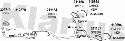 Klarius 392042E - Система випуску ОГ autozip.com.ua