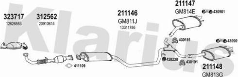 Klarius 392025E - Система випуску ОГ autozip.com.ua