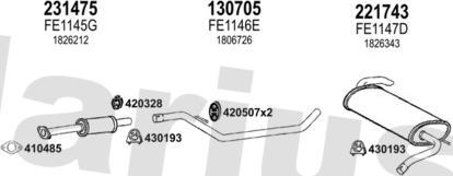 Klarius 362918E - Система випуску ОГ autozip.com.ua