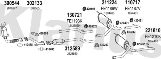 Klarius 362250E - Система випуску ОГ autozip.com.ua