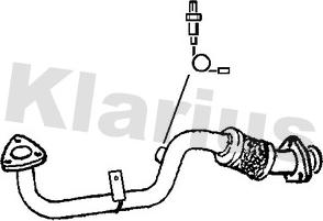 Klarius 301404 - Труба вихлопного газу autozip.com.ua
