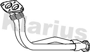 Klarius 301414 - Труба вихлопного газу autozip.com.ua