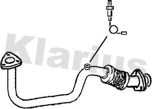 Klarius 301439 - Труба вихлопного газу autozip.com.ua