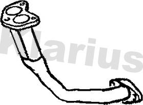 Klarius 301671 - Труба вихлопного газу autozip.com.ua