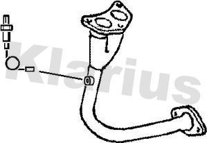 Klarius 301007 - Труба вихлопного газу autozip.com.ua