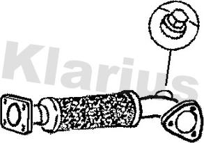 Klarius 301125 - Труба вихлопного газу autozip.com.ua