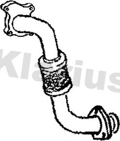 Klarius 301172 - Труба вихлопного газу autozip.com.ua