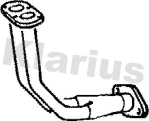 Klarius 301817 - Труба вихлопного газу autozip.com.ua
