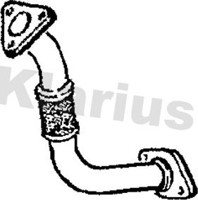 Klarius 301300 - Труба вихлопного газу autozip.com.ua