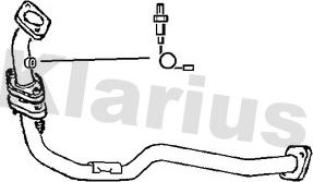Klarius 301324 - Труба вихлопного газу autozip.com.ua