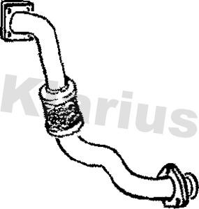 Klarius 301216 - Труба вихлопного газу autozip.com.ua