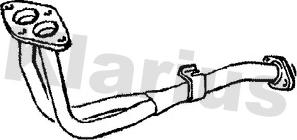 Klarius 301768 - Труба вихлопного газу autozip.com.ua