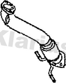 Klarius 302069 - Труба вихлопного газу autozip.com.ua