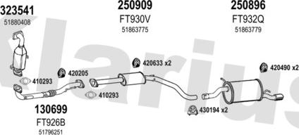 Klarius 331080E - Система випуску ОГ autozip.com.ua