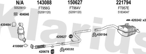 Klarius 331164E - Система випуску ОГ autozip.com.ua