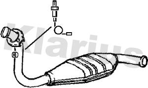 Klarius 321005 - Каталізатор autozip.com.ua